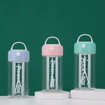 Полностью автоматическая соковыжималка с защитой от протечек, удобная для переноски, кофейная чашка, чашка для смешивания, бутылка для воды розовый