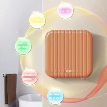 Полностью автоматическая стирка и сушка в одной машине, Бытовое нижнее белье, Небольшая стиральная машина, Насосная стиральная машина для носков 2Washing without drying