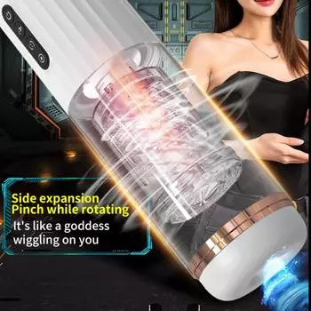 Полностью автоматическая телескопическая вращающаяся электрическая чашка для самолета Произношение Вибрация Мужская интеллектуальная мастурбация Взрослые секс-игрушки