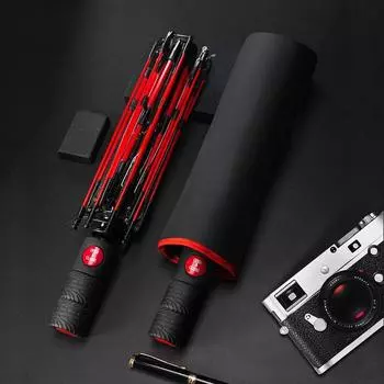 Полностью автоматический деловой зонт, тройной складной мужской и женский зонтик от дождя, женский ветрозащитный роскошный зонт для мужчин серый