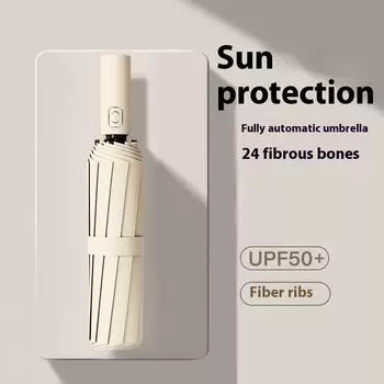 Полностью автоматический двойной большой зонт складной зонт от непогоды и дождя зонт от солнца зонт от солнца зонт 24 кости