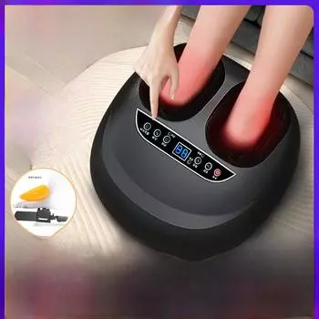 Полностью автоматический массажер для ног: Терапия голеней, подошв и стоп с разминанием воздушными подушками 3 levels of strength золотой