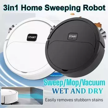 Полностью автоматический пылесос для уборки, подметающий робот, моющий пол, мини-пылесос для домашнего использования, интеллектуальная подметальная машина 3 в 1 от Lazybones