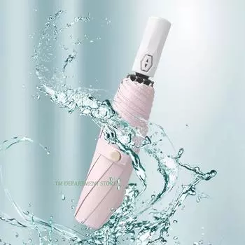 Полностью автоматический складной зонт для путешествий, защита от ультрафиолета, ветрозащитный, водонепроницаемый, 3 складных зонта, защита от ультрафиолета, подарок для