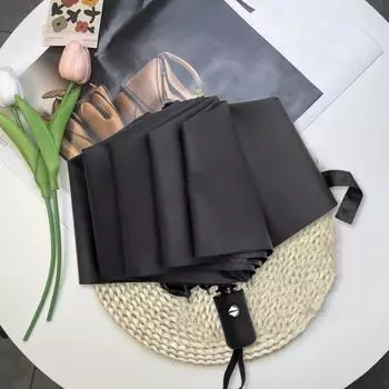 Полностью автоматический солнцезащитный зонт, автоматически открывающийся, ветрозащитный, непромокаемый, с УФ-защитой и анти-УФ-покрытием, компактный складной дорожный зонтик