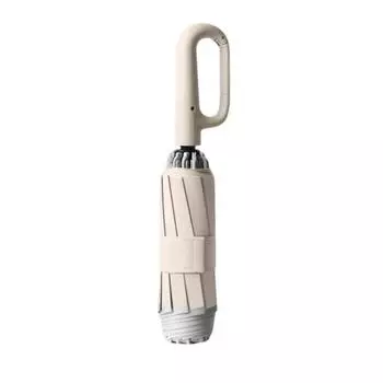 Полностью автоматический солнцезащитный зонт с подвесным крючком, автоматически открывающийся, ветрозащитный, непромокаемый, с УФ-защитой и анти-УФ-покрытием, компактный дорожный зонтик синий