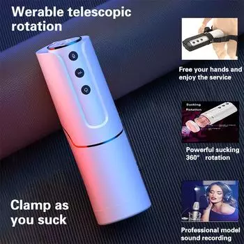 Полностью автоматический телескопический вращающийся электрический секс-игрушки для мужчин, носимый мастурбатор с голосовым взаимодействием, чашка, мужские товары для взрослых