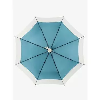 Полностью автоматический трехскладной зонт, автоматически открывающийся и закрывающийся, небольшой и свежий складной солнцезащитный зонт синего и белого цвета