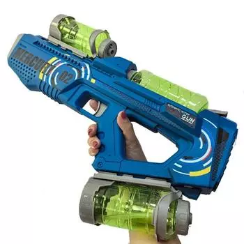 Полностью автоматический водяной пистолет Непрерывная подача воды Большая емкость Световые и звуковые эффекты Игрушка для игр с водой на открытом воздухе для детей Mercury M2