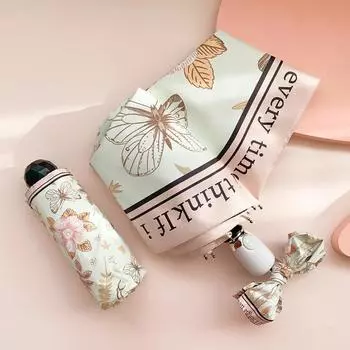 Полностью автоматический зонт-бабочка от солнца и дождя, складной зонт от солнца с черным покрытием, розовый женский зонт Paraguas Automatico