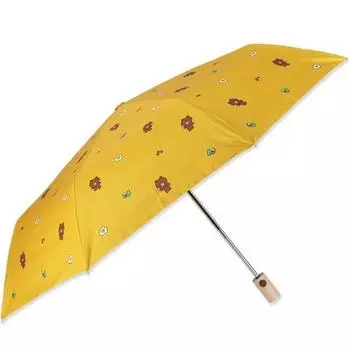 Полностью автоматический зонт Line Friends 55 Brunch Pattern Blackout Brown LULNU70012