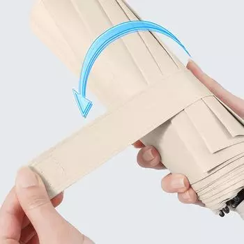 Полностью автоматический зонт, складывающийся в обратном направлении, с ветрозащитной светоотражающей полосой, УФ-зонты для мужчин и женщин, ручка-карабин для путешествий синий