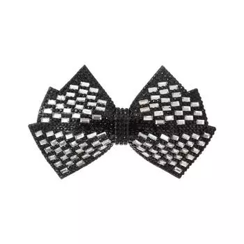 Полностью бриллиантовая заколка-бант, аксессуар для волос, женская заколка высокого класса, роскошные стразы, темпераментные заколки, стиль знаменитости высокого класса