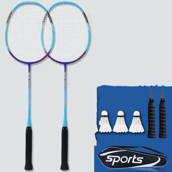 Полностью карбоновая ракетка для бадминтона, двойная ракетка, прочная обучающая игра для студентов, посвященная оборонительной атаке. белый