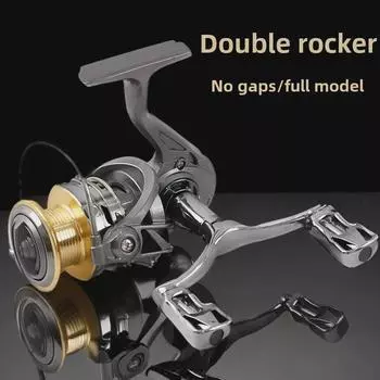 Полностью металлическая спиннинговая катушка: Мелкая чашка, противовзрывное, длиннозаходное рыболовное колесо