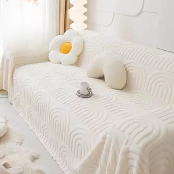 Полностью покрытая плюшевая подушка для дивана, универсальный нескользящий чехол для дивана на четыре сезона, тканевый чехол для дивана, полотенце 175*130cm