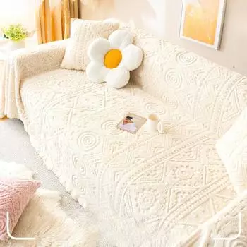 Полностью покрытый тканевый чехол против кошачьих царапин, одеяло, утолщающая диванная подушка, осенне-зимний универсальный чехол 180*130