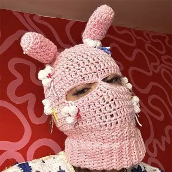 Полностью ручная работа, вязаная крючком осенне-зимняя теплая шапка-пуловер, универсальная шапка и шарф для взрослых, все в одном Adult 57-59cm