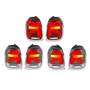 Полностью светодиодные задние фонари Union Jack с последовательным сигналом поворота для S JCW F55 F56 F57 2014–202 Red