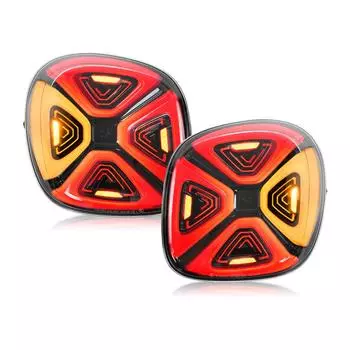 Полностью светодиодные задние фонари в стиле фейслифтинга с заменой приветственного света для Smart Fortwo Forfour 453 прозрачный