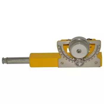 Полностью твердый латунный инструмент для измерения уровня Abney, портативная конструкция уровня с медленной регулировкой, стандарт от 0 до 90 градусов