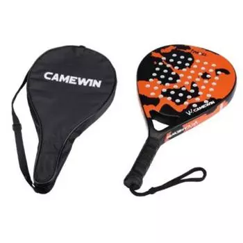 Полностью углеродное волокно, высококачественные теннисные ракетки с клеткой, пляжные ракетки оранжевый