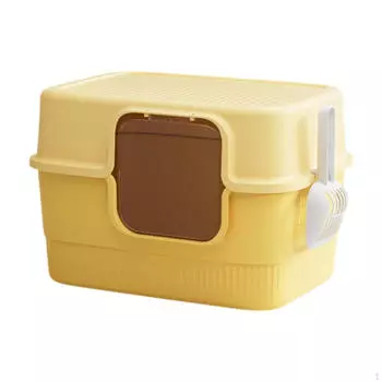 Полностью закрытый кошачий туалет, туалет для домашних животных, песочница, лоток для мелких домашних животных зелёный