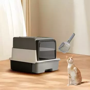 Полностью закрытый кошачий туалет, закрытый кошачий туалет с горшком, туалет для домашних животных, туалет для домашних животных с крышкой для путешествий