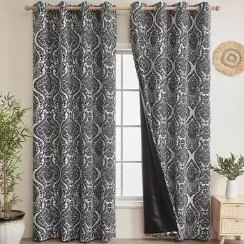 Полностью затемняющие шторы, высококачественное экологически чистое покрытие, британско-американские небольшие свежие шторы, цветочная перфорация 130*160cm
