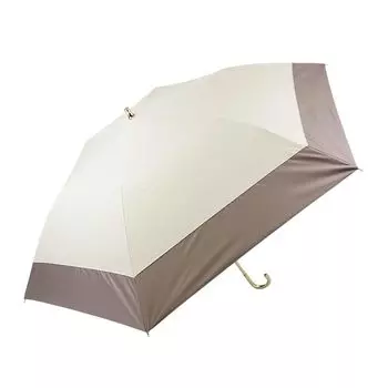 Полностью затемняющий, защищающий от ультрафиолета внешний ребро для защиты от солнца и дождя, тонкий складной, цвет слоновой кости, uchimizu [Makokka], затемнение, 100% уровень, 100% защита, 99,9% слоновая кость