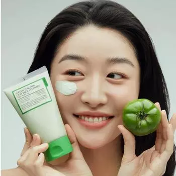 Полностью зеленая томатная глина очищающая маска 120 мл - очищающая маска для лица