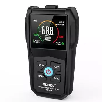 Полноугольный бесконтактный измеритель влажности древесины для измерения влажности древесины, гигрометр для сухой стены, каменной кладки, бесштифтовой детектор влажности