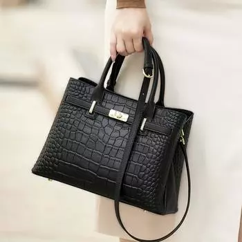 Полные брендовые женские сумки из натуральной кожи, черные новые женские сумки из коровьей кожи