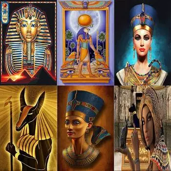 Полный 5D алмазная живопись египетские объекты DIY Алмазная вышивка Алмазная мозаика наборы крестиков домашний декор подарок Round 20x30cm