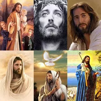 Полный 5D алмазная живопись Религия веры DIY Алмазная вышивка Алмазная мозаика Наборы для вышивки крестом Домашний Декор Подарок Round 20x30cm