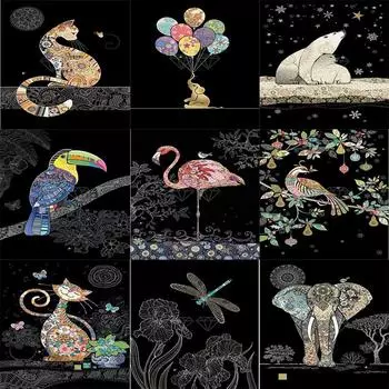 Полный 5D алмазная живопись странные животные DIY Алмазная вышивка Алмазная мозаика наборы крестиков домашний декор подарок Round 20x30cm