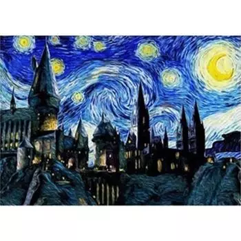Полный 5D Diy Алмазная картина Абстрактная картина замка Вышивка крестиком Домашний декор Ручная работа 20X25CM