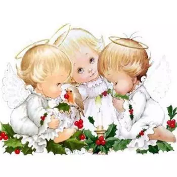 Полный 5D Diy Алмазная картина Ангел Детская Алмазная вышивка Крестом Домашний декор Подарок ручной работы 30x30cm