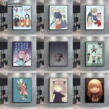 Полный 5D Diy Алмазная картина Аниме Плакат Шпионская семья 5D Алмазная картина Full Round 20X30CM