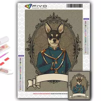 Полный 5D Diy Алмазная картина Антропоморфные милые животные 5D Алмазная картина Full Round 20X30CM