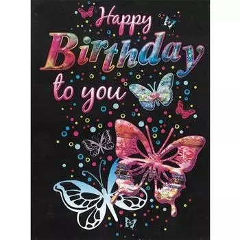 Полный 5D DIY Алмазная картина Бабочка Благословение Плакат Алмазная вышивка Мозаика Наборы вышивки крестиком Домашний Декор Подарки ручной работы Round 20x30cm