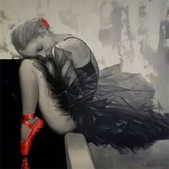 Полный 5D Diy Алмазная картина Балетная девушка Алмазная вышивка Крестом Домашний декор Подарок ручной работы 25x25cm