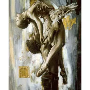 Полный 5D Diy Алмазная картина Балетный танец Алмазная вышивка Полный вышивка крестом Домашний декор Подарок ручной работы 20x30cm