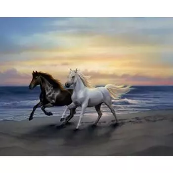 Полный 5D Diy Алмазная картина Бегущая лошадь Алмазная вышивка Полный лежал вышивка крестом Домашний декор Подарок ручной работы 20x30cm