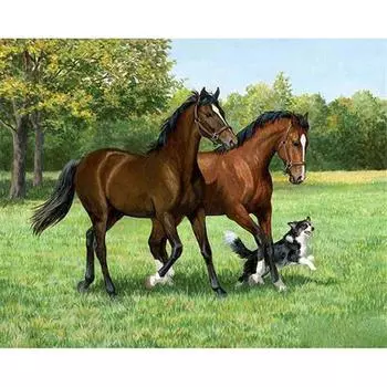 Полный 5D Diy Алмазная картина Бегущая лошадь Мозаика Вышивка Крестом Домашний декор Подарок ручной работы 20X25CM