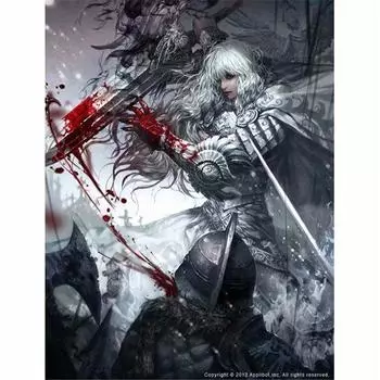 Полный 5D Diy Алмазная картина Беспощадный рыцарь Вышивка Крестом Домашний Декор Ручной Подарок 25x30cm