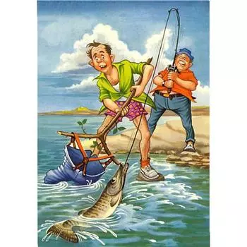 Полный 5D Diy Алмазная картина Человек Рыбалка Алмазная вышивка Полный вышивка крестом Домашний декор Подарок ручной работы 20x30cm