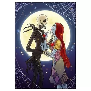 Полный 5D Diy Алмазная картина Череп Пара Мозаика Вышивка Крестом Домашний Декор Подарок ручной работы 20X25CM