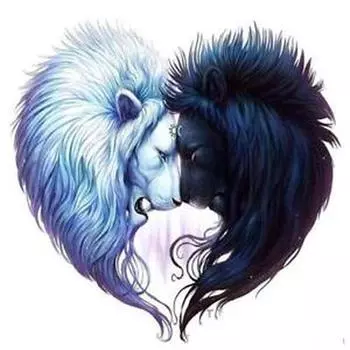 Полный 5D Diy Алмазная картина Черно-белый лев Вышивка крестом Домашний декор Подарок ручной работы 25x25cm