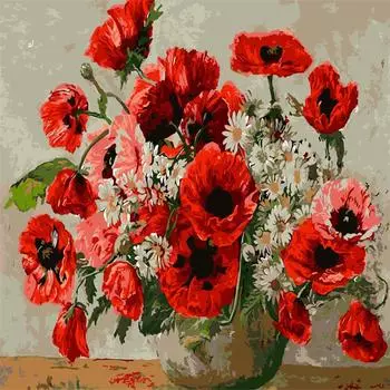 Полный 5D Diy Алмазная картина Цветочная картина Алмазная вышивка Крестом Домашний декор Ручная работа 25x25cm